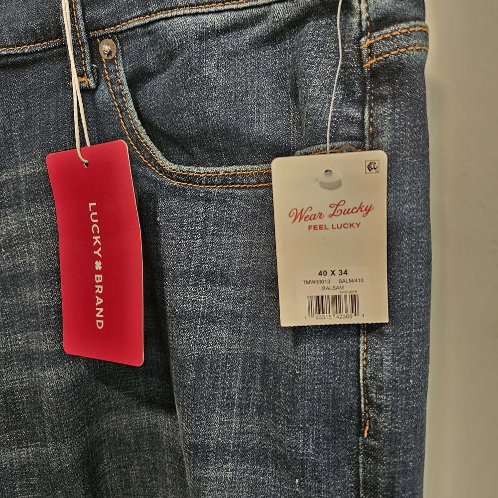 Lucky Brand Mens Denim Jeans Relaxed Fit 40X34 - Picture 2 of 6